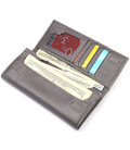 Місткий жіночий гаманець із натуральної шкіри KARYA 21020 Сірий картинка, зображення, фото