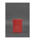 Шкіряна сумка-чохол для телефону maxi Червона картинка, зображення, фото