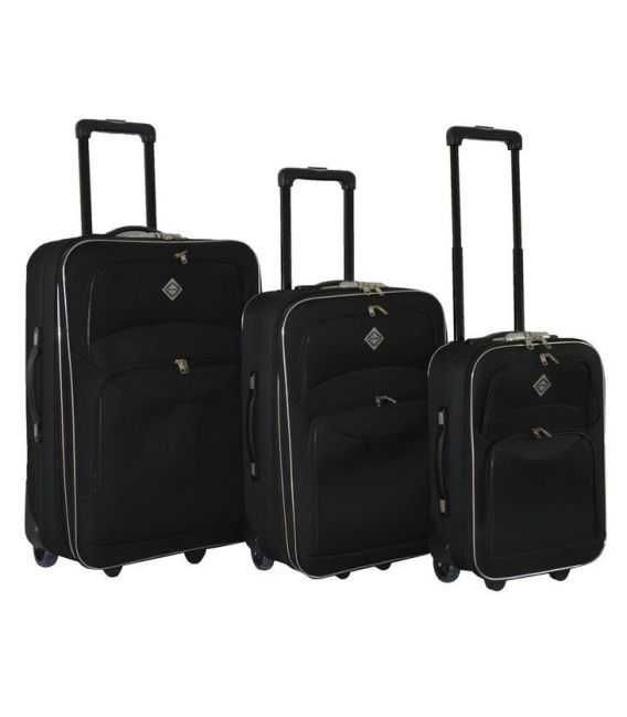 Набір Валіз Bonro Best чорний - картинка, зображення, фото валізи