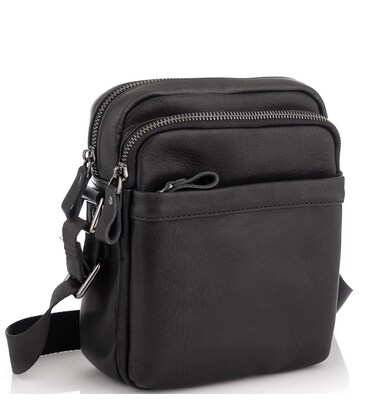 Мужская сумка через плечо черная Tiding Bag 6027A картинка, изображение, фото