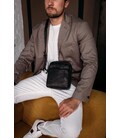 Чоловіча сумка через плече чорна Tiding Bag 6027A картинка, зображення, фото
