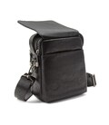 Кожаная сумка через плечо в черном цвете Tavinchi TV-009A картинка, изображение, фото
