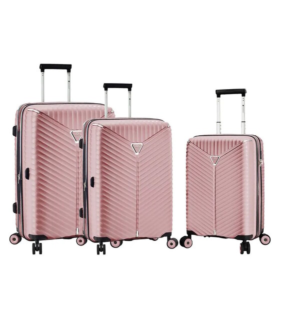 Набір Валіз Snowball 05103 3 в 1 рожеве золото - картинка, зображення, фото валізи
