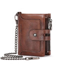 Чоловічий гаманець розкладний коричневий з ланцюжком TW230C Bull картинка, изображение, фото