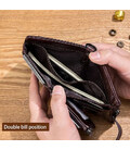 Чоловічий гаманець розкладний чорний з ланцюжком TW040A Bull картинка, изображение, фото