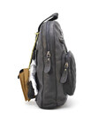 Жіночий шкіряний рюкзак HILL BURRY HB15148A чорний стьобаний картинка, зображення, фото