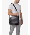 Чоловічі сумки крос-боді, колір чорний Firenze HB01313 картинка, зображення, фото