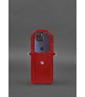 Шкіряна сумка-чохол для телефону червона картинка, зображення, фото