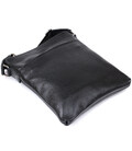 Шкіряна добротна чоловіча сумка через плече SHVIGEL 11603 Чорний картинка, зображення, фото