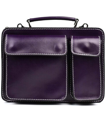 Жіночий шкіряний портфель Firenze FR7007P сливовий картинка, изображение, фото