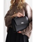 Женская кожаная сумка Classic черная картинка, изображение, фото