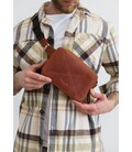 Кожаная поясная сумка Dropbag Mini светло-коричневый Crazy Horse картинка, изображение, фото