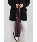 Кожаный шоппер Nancy бордовая картинка, изображение, фото