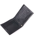 Компактный зажим для денег из натуральной гладкой кожи ST Leather 19416 Черный картинка, изображение, фото