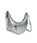 Жіноча срібляста сумка напівкруглої форми Firenze Italy F-IT-98103S-S картинка, зображення, фото