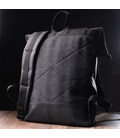Добротный рюкзак для ноутбука из вставками эко-кожи FABRA 22583 Черный картинка, изображение, фото