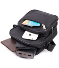 Мужская компактная сумка на плечо из качественного полиэстера FABRA 22578 Черный картинка, изображение, фото