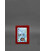 Кожаная обложка для водительского удостоверения, ID и пластиковых карт 2.1 красная картинка, изображение, фото