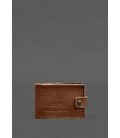 Кожаная обложка-портмоне для удостоверения участника боевых действий (УБД картонный документ) Светло-коричневая картинка, изобра