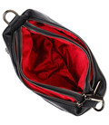 Удобная сумка на три отделения из натуральной кожи 22094 Vintage Черная картинка, изображение, фото