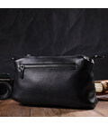 Удобная сумка на три отделения из натуральной кожи 22094 Vintage Черная картинка, изображение, фото