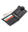 Чоловічий гаманець ST Leather 18309 (ST113-1) із Затискачачем для грошей Чорний