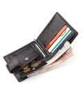 Мужской кошелек ST Leather 18309 (ST113-1) с зажимом для денег Черный картинка, изображение, фото