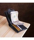 Мужской кошелек ST Leather 18309 (ST113-1) с зажимом для денег Черный картинка, изображение, фото