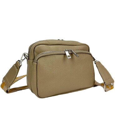 Жіноча шкіряна сумочка з широким ременем Firenze Italy F-IT-9830-1B