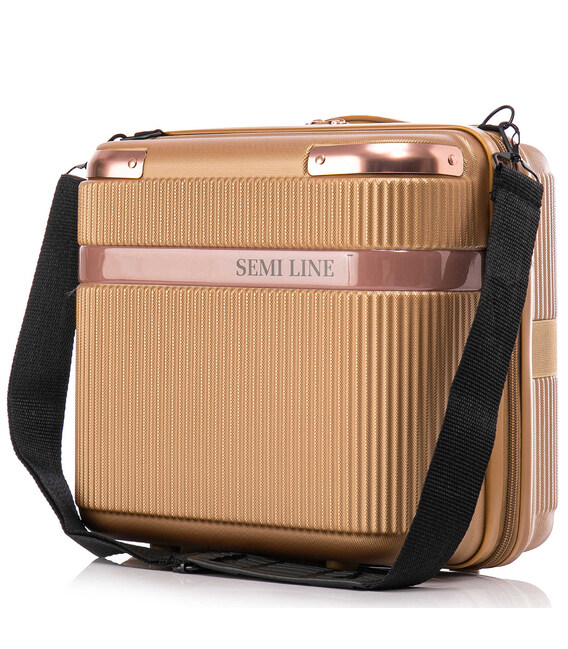 Бьюти-кейс Semi Line 16L Gold (T5667-1) фото, картинка, изображение