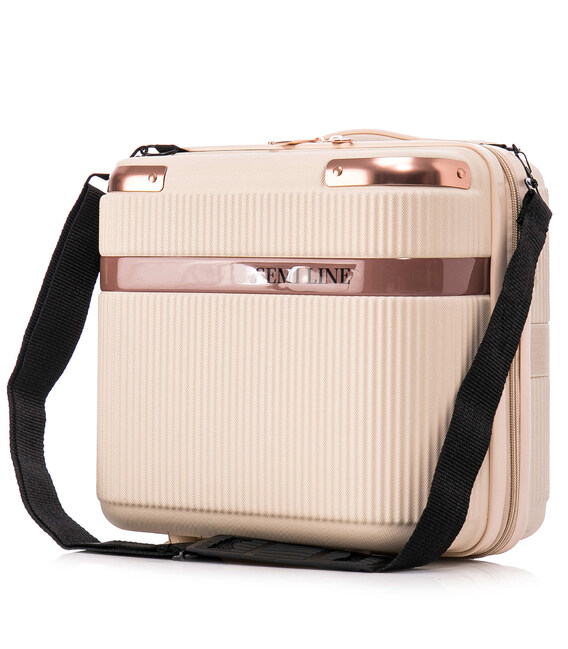 Бьюти-кейс Semi Line 16L Ecru (T5669-1) фото, картинка, изображение