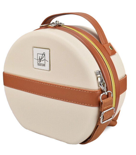 Бьюти-кейс Semi Line 5L Ecru/Brown (T5670-1) фото, картинка, изображение