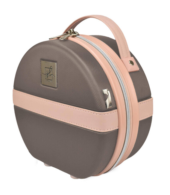 Бьюти-кейс Semi Line 5L Brown/Pink Cream (T5673-1) фото, картинка, изображение