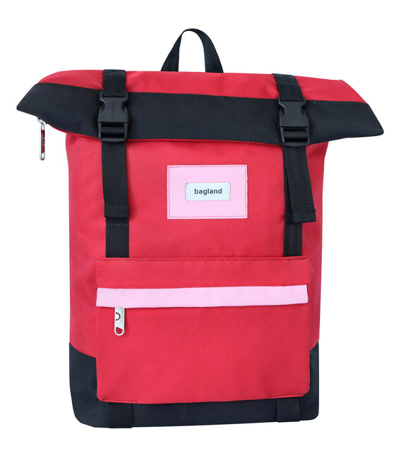 Рюкзак роллтоп Bagland Holder 25 л. червоний/чорний (0051666) фото, картинка, изображение