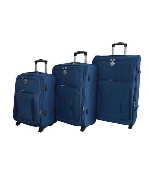 Набір Валіз Bonro Tourist синій картинка, зображення, фото