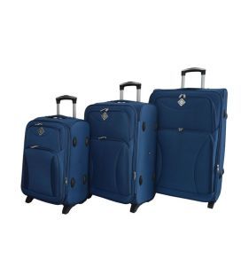 Набор Чемоданов Bonro Tourist синий фото, картинка, изображение