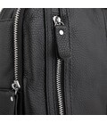 Мужской кожаный слинг на одно плечо черный Tiding Bag A25F-693A фото, картинка, изображение