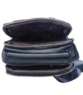 Мужской кожаный слинг на одно плечо черный Tiding Bag A25F-693A фото, картинка, изображение