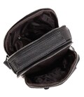 Мужской кожаный слинг на одно плечо черный Tiding Bag A25F-693A фото, картинка, изображение