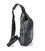 Мужской слинг Tiding Bag FL-N2-4004A из гладкой кожи черного цвета. фото, картинка, изображение