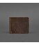 Мужское кожаное портмоне темно-коричневое 1.0 зажим для денег фото, картинка, изображение