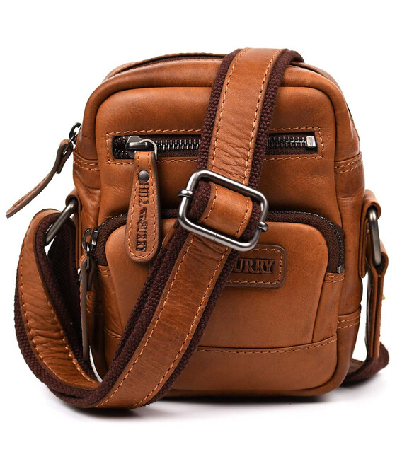 Маленька чоловіча через плече HILL BURRY HB3245B коньячна фото, картинка, изображение