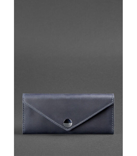 Женский кожаный кошелек Керри 1.0 синий фото, картинка, изображение