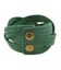 Кожаный браслет косичка зеленый фото, картинка, изображение