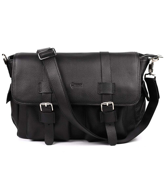 Сумка через плече зі шкіри Наппа FA-6690-4lx TARWA чорний флотар картинка, зображення, фото