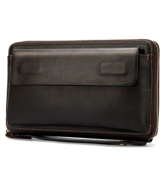 Чоловічий клатч шкіряний bx9043br коричневий фото, картинка, изображение