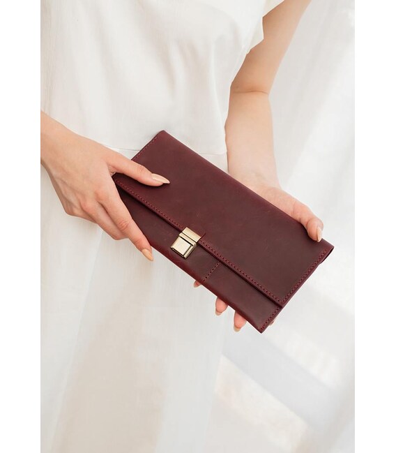 Шкіряний тревел-кейс Journey 2.0 Crazy Horse бордовий картинка, зображення, фото