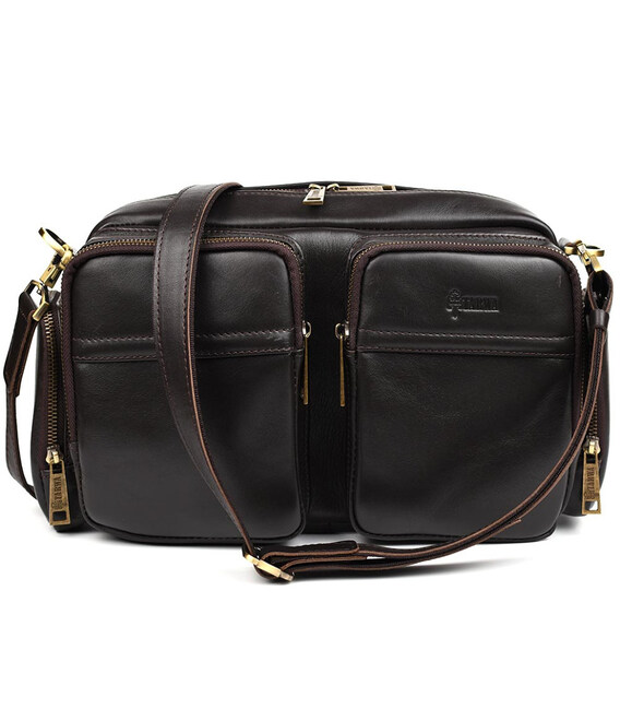 Сумка чоловіча через плече коричнева шкіра GC-3941-4lx TARWA фото, картинка, изображение