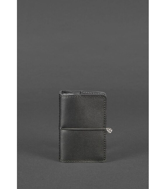 Кожаный кард-кейс 7.0 черный фото, картинка, изображение