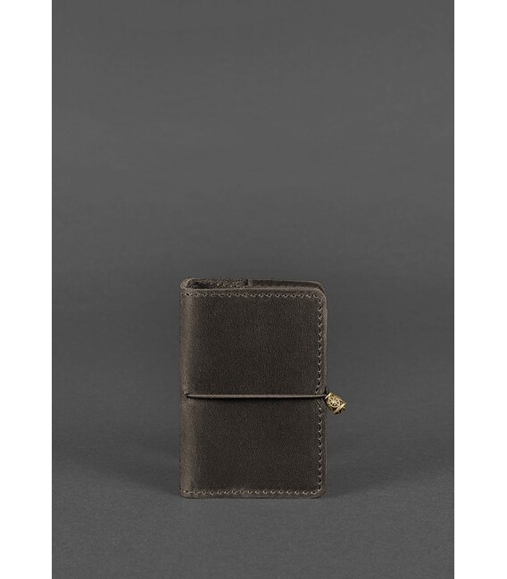 Кожаный кард-кейс 7.0 темно-коричневый Crazy Horse фото, картинка, изображение